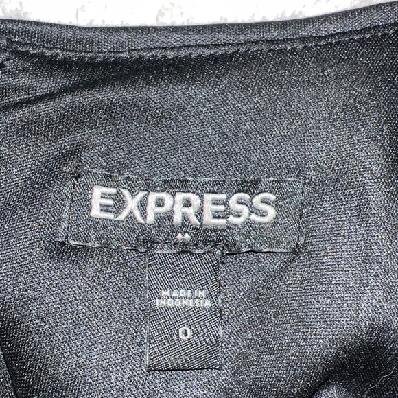 Express Women’s Red Black Sequin V-Neck 3/4 Sleeve Mini Party Dress Size 0 👗 - Picture 7 of 10